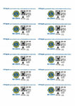 (I) Feuille avec 12 timbres Lions-WebStamp à CHF 1.10 au faveur de D102Centro (en allemand)