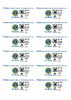 (I) Feuille avec 12 timbres Lions-WebStamp à CHF 1.10 au faveur de D102Centro (en allemand)